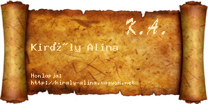 Király Alina névjegykártya